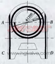 電動閘閥閥座圈堆焊合金示意圖(圖 2)